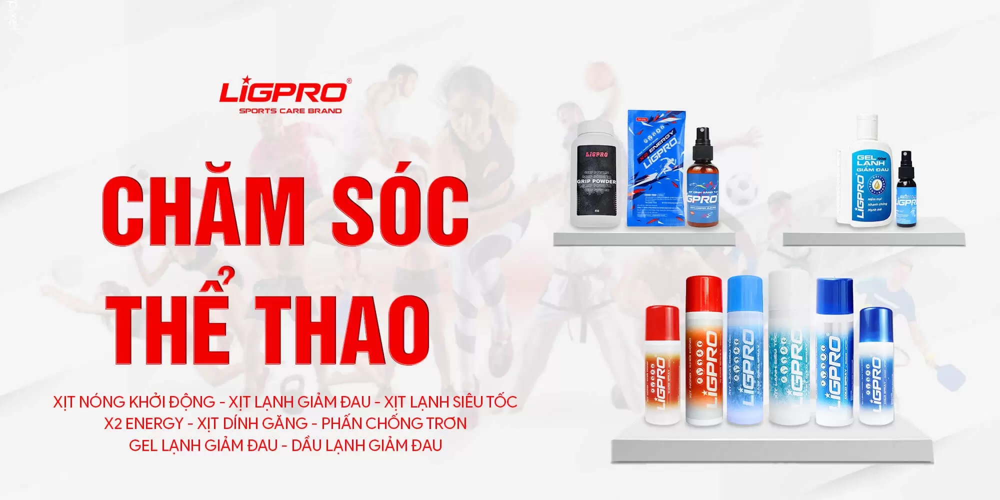 DÒNG CHĂM SÓC SỨC KHOẺ THỂ THAO