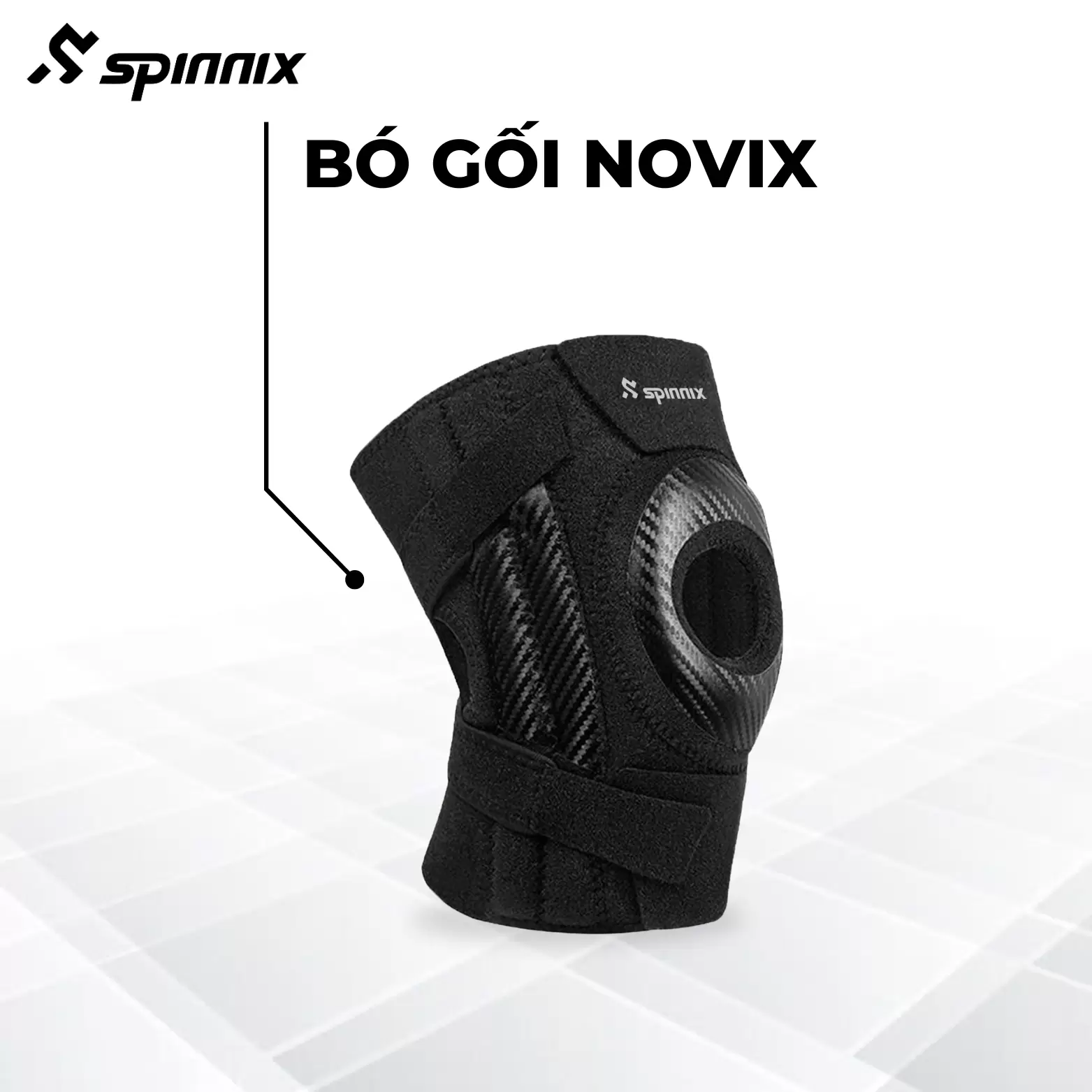 Bó Gối Thể Thao Cao Cấp Novix: Bảo Vệ Đầu Gối Toàn Diện