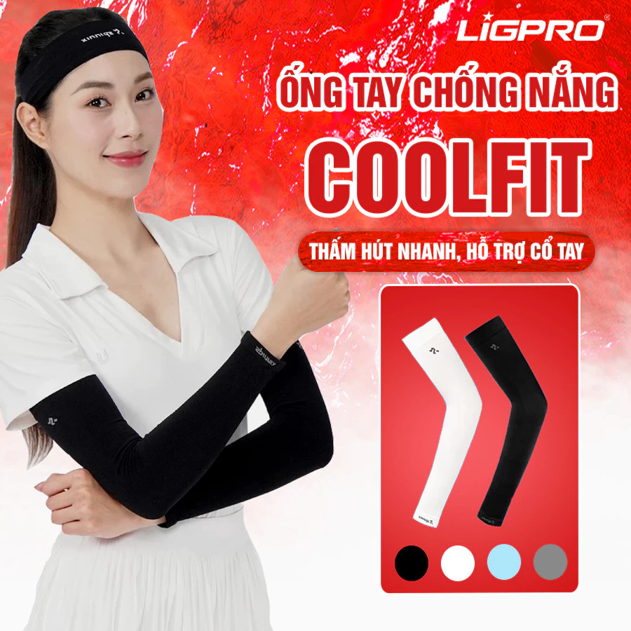 Ống Tay Chống Nắng Thể Thao Spinnix Coolfit: Cotton Co Giãn, Thoáng Khí, Ngăn Tia UV
