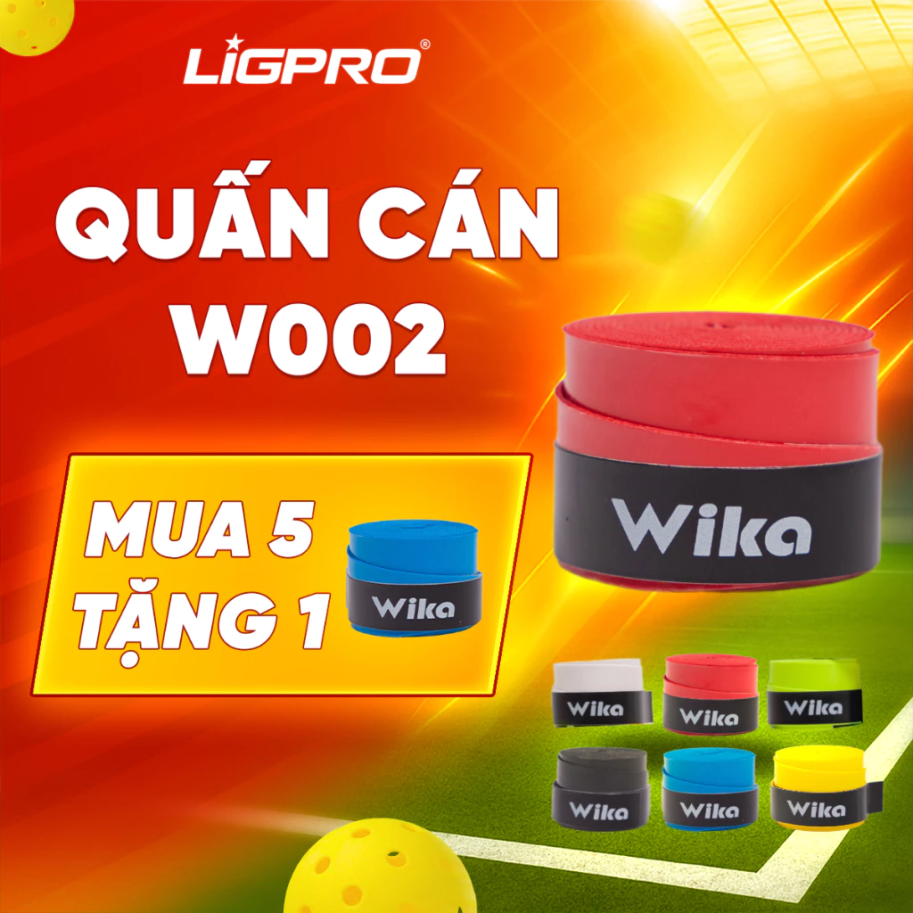 Quấn Cán Vợt Pickleball Tennis Cầu Lông Wika W002 Chính Hãng
